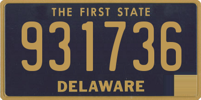 DE license plate 931736