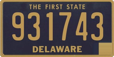 DE license plate 931743