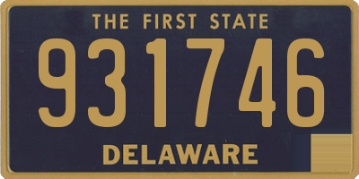 DE license plate 931746
