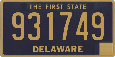 DE license plate 931749