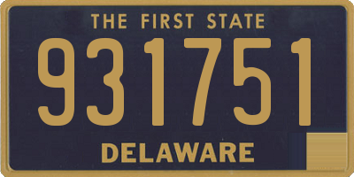 DE license plate 931751