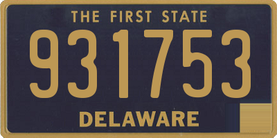 DE license plate 931753