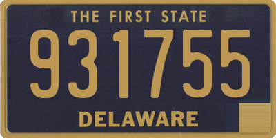 DE license plate 931755