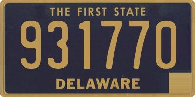 DE license plate 931770