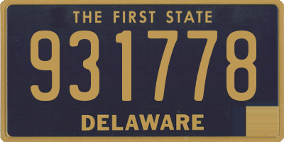 DE license plate 931778