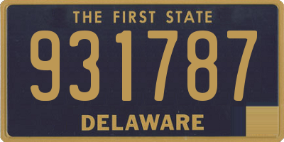 DE license plate 931787