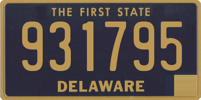 DE license plate 931795