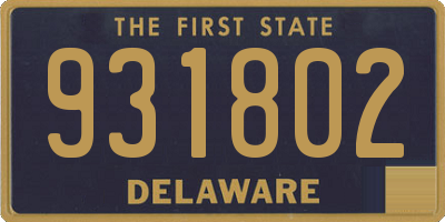 DE license plate 931802