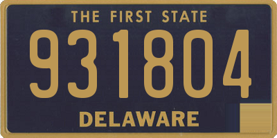 DE license plate 931804
