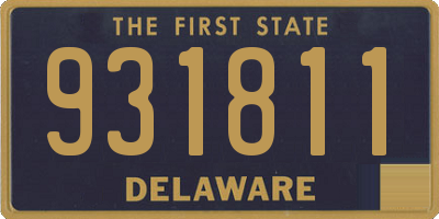 DE license plate 931811