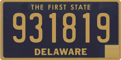 DE license plate 931819