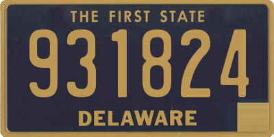 DE license plate 931824