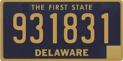 DE license plate 931831