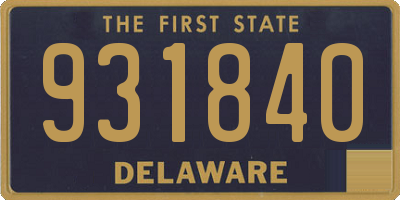 DE license plate 931840