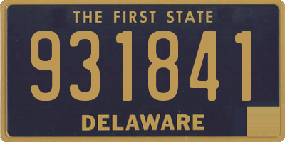 DE license plate 931841