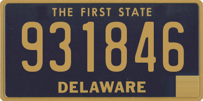 DE license plate 931846