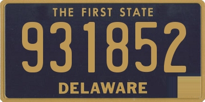 DE license plate 931852