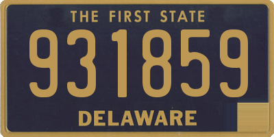 DE license plate 931859