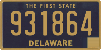DE license plate 931864