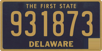 DE license plate 931873