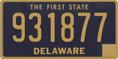 DE license plate 931877