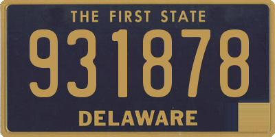 DE license plate 931878