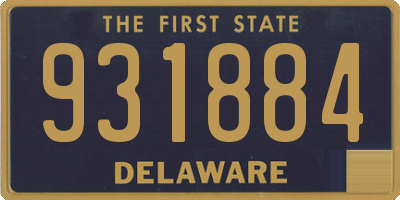 DE license plate 931884