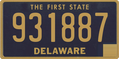 DE license plate 931887
