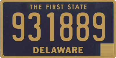DE license plate 931889