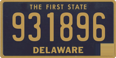 DE license plate 931896