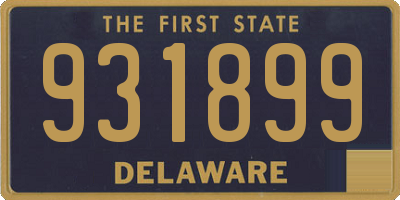 DE license plate 931899