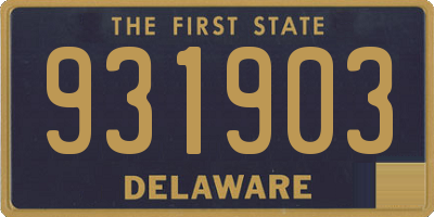 DE license plate 931903