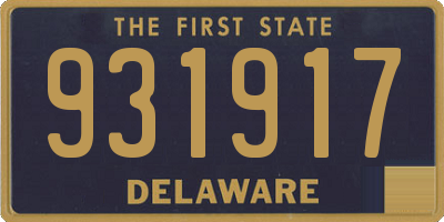 DE license plate 931917