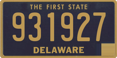 DE license plate 931927