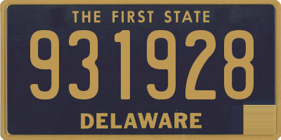 DE license plate 931928