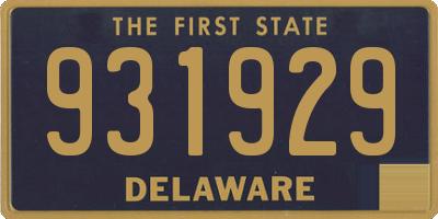 DE license plate 931929