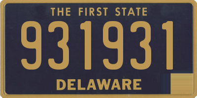 DE license plate 931931