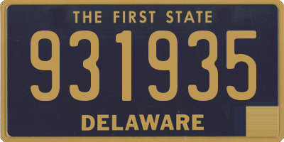 DE license plate 931935