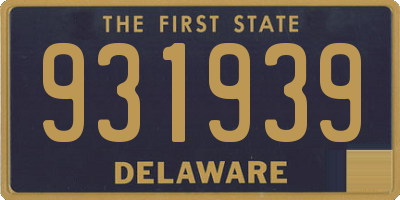 DE license plate 931939