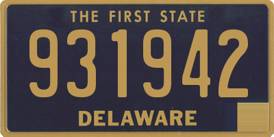 DE license plate 931942