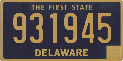 DE license plate 931945