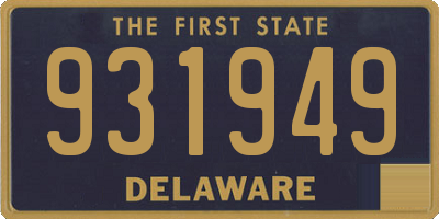 DE license plate 931949