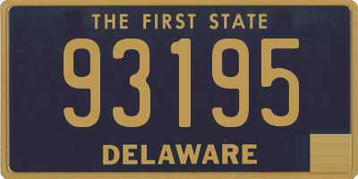 DE license plate 93195