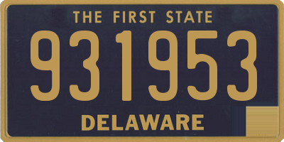 DE license plate 931953