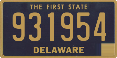 DE license plate 931954