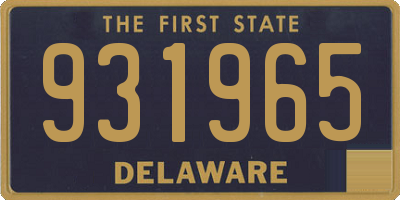 DE license plate 931965