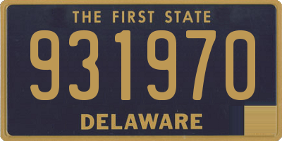 DE license plate 931970