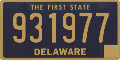 DE license plate 931977