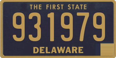 DE license plate 931979