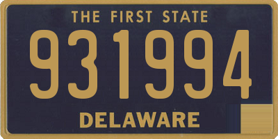 DE license plate 931994